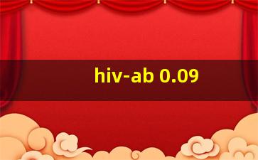 hiv-ab 0.09